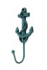 Seaworn Blue Cast Iron Anchor Hook 7""