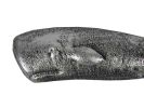 Antique Silver Cast Iron Whale Hook 6""