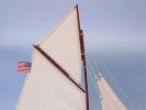 Wooden Columbia Limited Model Sailboat 25""
