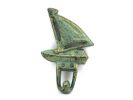Antique Bronze Cast Iron Sailboat Hook 6""