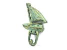 Antique Bronze Cast Iron Sailboat Hook 6""