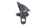 Antique Silver Cast Iron Sailboat Hook 6""