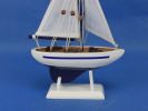 Wooden Enterprise Model Sailboat Christmas Ornament 9""