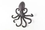 Cast Iron Wall Mounted Decorative Octopus Hooks 7""