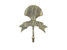 Rustic Gold Cast Iron Seashell Beach Hook 8""