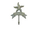 Antique Seaworn Bronze Cast Iron Starfish Beach Hook 8""
