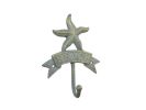 Antique Seaworn Bronze Cast Iron Starfish Beach Hook 8""