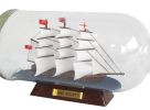 HMS Bounty Model Ship in a Glass Bottle 11""