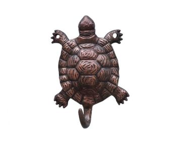 Antique Copper Turtle Hook 6""