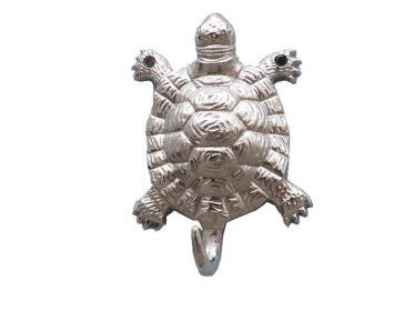 Chrome Turtle Hook 6""