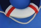 USA Decorative Lifering Christmas Ornament 10""