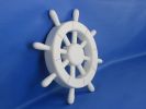 White Decorative Ship Wheel 12""